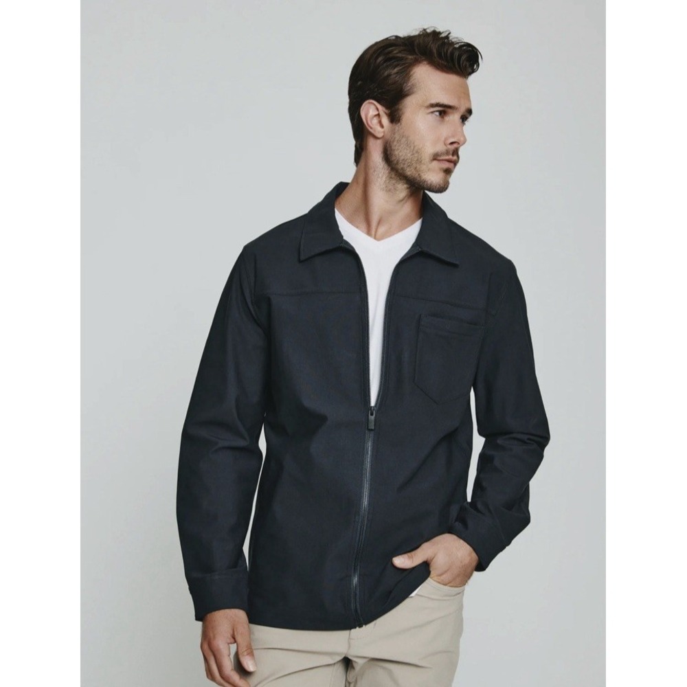7 Diamonds Infinity 4 Way Stretch Jacket Mens Small Black Full Zip, Size Small